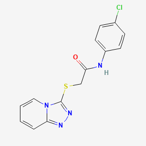 N-(4-chlorophenyl)-2-([1,2,4]triazolo[4,3-a]pyridin-3-ylsulfanyl)acetamide