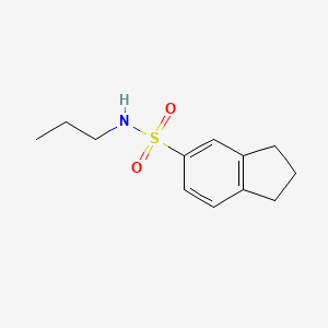 N-propyl-2,3-dihydro-1H-indene-5-sulfonamide