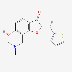 (Z)-7-((dimethylamino)methyl)-6-hydroxy-2-(thiophen-2-ylmethylene)benzofuran-3(2H)-one