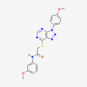 N-(3-methoxyphenyl)-2-((3-(4-methoxyphenyl)-3H-[1,2,3]triazolo[4,5-d]pyrimidin-7-yl)thio)acetamide