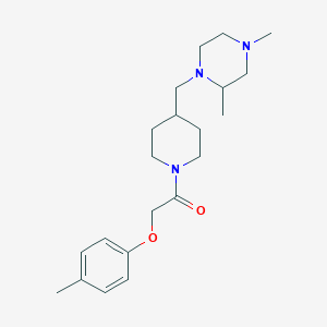 1-(4-((2,4-Dimethylpiperazin-1-yl)methyl)piperidin-1-yl)-2-(p-tolyloxy)ethanone