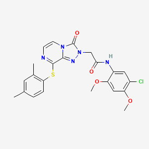 N-(2,5-dimethoxyphenyl)-1-{[4-(5-methyl-1,2,4-oxadiazol-3-yl)-2-thienyl]sulfonyl}piperidine-4-carboxamide