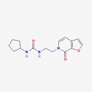 molecular formula C15H19N3O3 B2358378 1-环戊基-3-(2-(7-氧代呋喃[2,3-c]吡啶-6(7H)-基)乙基)脲 CAS No. 2034273-58-8