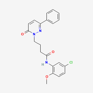 N-(5-chloro-2-methoxyphenyl)-4-(6-oxo-3-phenylpyridazin-1(6H)-yl)butanamide