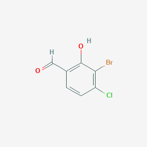 molecular formula C7H4BrClO2 B2358386 3-Bromo-4-chloro-2-hydroxybenzaldehyde CAS No. 872274-09-4
