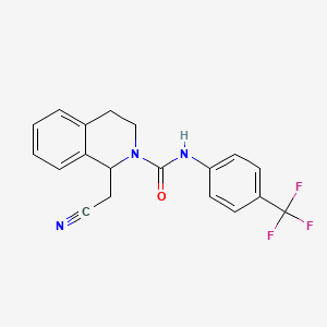 1-(Cyanomethyl)-N-(4-(trifluoromethyl)phenyl)-3,4-dihydro-2(1H)-isoquinolinecarboxamide