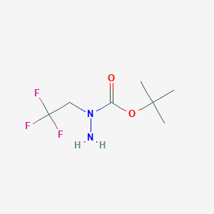 N-(2,2,2-trifluoroethyl)(tert-butoxy)carbohydrazide