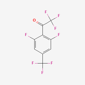 molecular formula C9H2F8O B2358399 2,2,2,2',6'-Pentafluoro-4'-(trifluoromethyl)acetophenone CAS No. 2149590-62-3