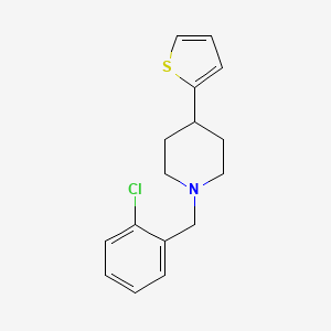 molecular formula C16H18ClNS B2358404 1-(2-Chlorobenzyl)-4-(thiophen-2-yl)piperidine CAS No. 1396634-91-5