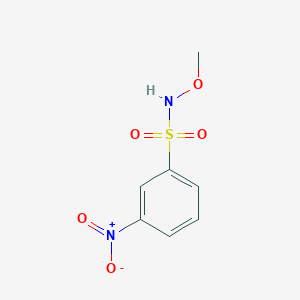 molecular formula C7H8N2O5S B2358412 Benzenesulfonamide, N-methoxy-3-nitro- CAS No. 304912-75-2