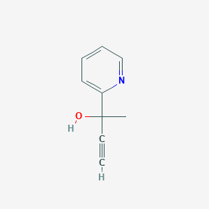 molecular formula C9H9NO B2358422 2-(Pyridin-2-yl)but-3-yn-2-ol CAS No. 1074-75-5