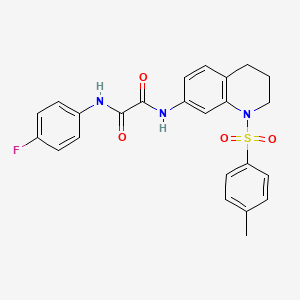 N1-(4-fluorophenyl)-N2-(1-tosyl-1,2,3,4-tetrahydroquinolin-7-yl)oxalamide