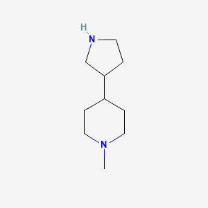 molecular formula C10H20N2 B2358432 1-甲基-4-(吡咯烷-3-基)哌啶 CAS No. 1341047-26-4