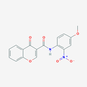 N-(4-methoxy-2-nitrophenyl)-4-oxo-4H-chromene-3-carboxamide