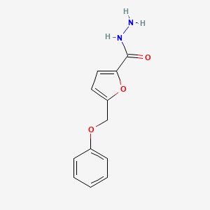 molecular formula C12H12N2O3 B2358449 5-(Phenoxymethyl)furan-2-carbohydrazide CAS No. 757193-60-5