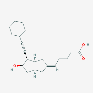 (5Z)-5-[(3aS,4S,5R,6aS)-4-(2-cyclohexylethynyl)-5-hydroxy-3,3a,4,5,6,6a-hexahydro-1H-pentalen-2-ylidene]pentanoic acid