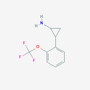 2-[2-(Trifluoromethoxy)phenyl]cyclopropan-1-amine
