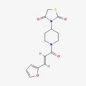 (E)-3-(1-(3-(furan-2-yl)acryloyl)piperidin-4-yl)thiazolidine-2,4-dione