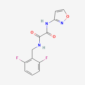 molecular formula C12H9F2N3O3 B2358498 N1-(2,6-difluorobenzyl)-N2-(isoxazol-3-yl)oxalamide CAS No. 941998-56-7