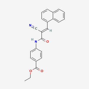 ethyl 4-((2E)-2-cyano-3-naphthylprop-2-enoylamino)benzoate