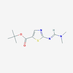 Tert-butyl 2-{[(dimethylamino)methylene]amino}-1,3-thiazole-5-carboxylate
