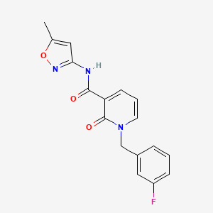 1-(3-fluorobenzyl)-N-(5-methylisoxazol-3-yl)-2-oxo-1,2-dihydropyridine-3-carboxamide