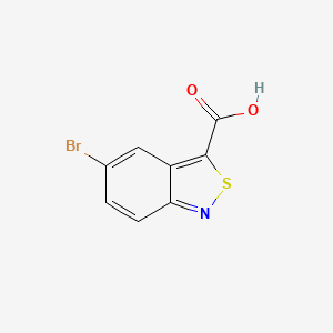 molecular formula C8H4BrNO2S B2358515 5-Bromo-2,1-benzothiazole-3-carboxylic acid CAS No. 1367452-90-1