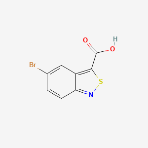 molecular formula C8H4BrNO2S B2358515 5-ブロモ-2,1-ベンゾチアゾール-3-カルボン酸 CAS No. 1367452-90-1