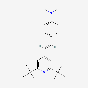molecular formula C23H32N2 B2358576 (E)-4-(2-(2,6-di-tert-butylpyridin-4-yl)vinyl)-N,N-dimethylaniline CAS No. 269405-04-1