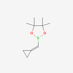molecular formula C10H17BO2 B2358611 2-(环丙亚甲基)-4,4,5,5-四甲基-1,3,2-二氧杂硼环丁烷 CAS No. 2246663-57-8