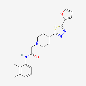 B2358619 N-(2,3-dimethylphenyl)-2-(4-(5-(furan-2-yl)-1,3,4-thiadiazol-2-yl)piperidin-1-yl)acetamide CAS No. 1226457-91-5