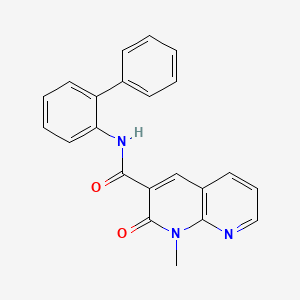 molecular formula C22H17N3O2 B2358635 N-([1,1'-biphenyl]-2-yl)-1-methyl-2-oxo-1,2-dihydro-1,8-naphthyridine-3-carboxamide CAS No. 899969-05-2