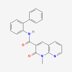 molecular formula C22H17N3O2 B2358635 N-([1,1'-Biphenyl]-2-yl)-1-methyl-2-oxo-1,2-dihydro-1,8-naphthyridin-3-carboxamid CAS No. 899969-05-2