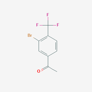 molecular formula C9H6BrF3O B2358642 1-(3-Bromo-4-(trifluoromethyl)phenyl)ethanone CAS No. 1807875-04-2