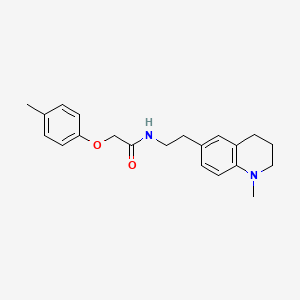 molecular formula C21H26N2O2 B2358643 N-(2-(1-methyl-1,2,3,4-tetrahydroquinolin-6-yl)ethyl)-2-(p-tolyloxy)acetamide CAS No. 946281-00-1