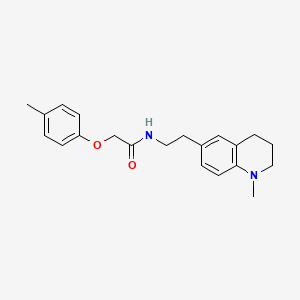 molecular formula C21H26N2O2 B2358643 N-(2-(1-甲基-1,2,3,4-四氢喹啉-6-基)乙基)-2-(对甲苯氧基)乙酰胺 CAS No. 946281-00-1