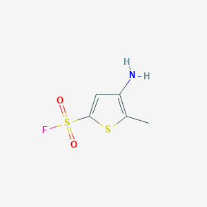 molecular formula C5H6FNO2S2 B2358645 4-Amino-5-methylthiophene-2-sulfonyl fluoride CAS No. 2168970-66-7
