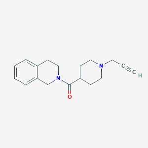 3,4-Dihydro-1H-isoquinolin-2-yl-(1-prop-2-ynylpiperidin-4-yl)methanone