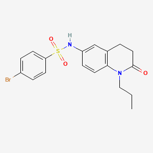 4-bromo-N-(2-oxo-1-propyl-1,2,3,4-tetrahydroquinolin-6-yl)benzenesulfonamide