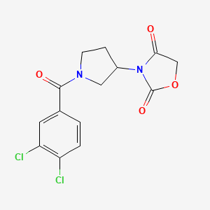 3-(1-(3,4-Dichlorobenzoyl)pyrrolidin-3-yl)oxazolidine-2,4-dione