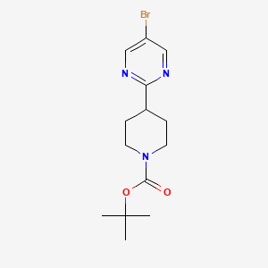 molecular formula C14H20BrN3O2 B2358664 Tert-butyl 4-(5-bromopyrimidin-2-YL)piperidine-1-carboxylate CAS No. 1211538-92-9