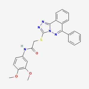 N-(3,4-dimethoxyphenyl)-2-[(6-phenyl[1,2,4]triazolo[3,4-a]phthalazin-3-yl)sulfanyl]acetamide