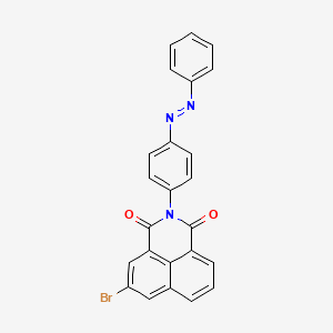 molecular formula C24H14BrN3O2 B2358676 (Z)-5-Brom-2-(4-(Phenyldiazenyl)phenyl)-1H-benzo[de]isoquinolin-1,3(2H)-dion CAS No. 406474-89-3