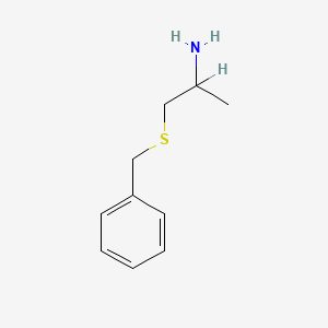 molecular formula C10H15NS B2358722 1-苄基硫烷基丙-2-胺 CAS No. 92286-69-6