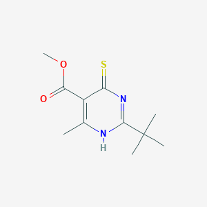 Methyl 2-tert-butyl-6-methyl-4-sulfanylidene-1,4-dihydropyrimidine-5-carboxylate