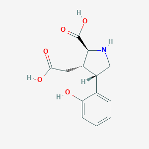 4-(2-Hydroxyphenyl)-2-carboxy-3-pyrrolidineacetic acid