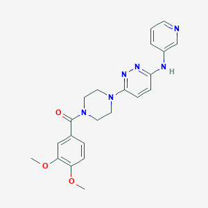 (3,4-Dimethoxyphenyl)(4-(6-(pyridin-3-ylamino)pyridazin-3-yl)piperazin-1-yl)methanone