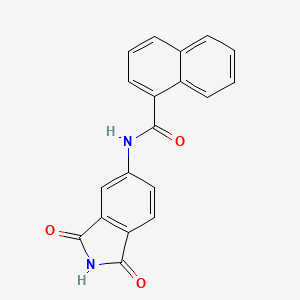 molecular formula C19H12N2O3 B2358783 N-(1,3-dioxoisoindolin-5-yl)-1-naphthamide CAS No. 683235-31-6