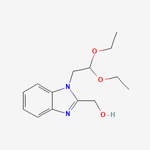 [1-(2,2-diethoxyethyl)-1H-benzimidazol-2-yl]methanol