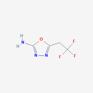 molecular formula C4H4F3N3O B2358814 5-(2,2,2-三氟乙基)-1,3,4-恶二唑-2-胺 CAS No. 1016735-53-7